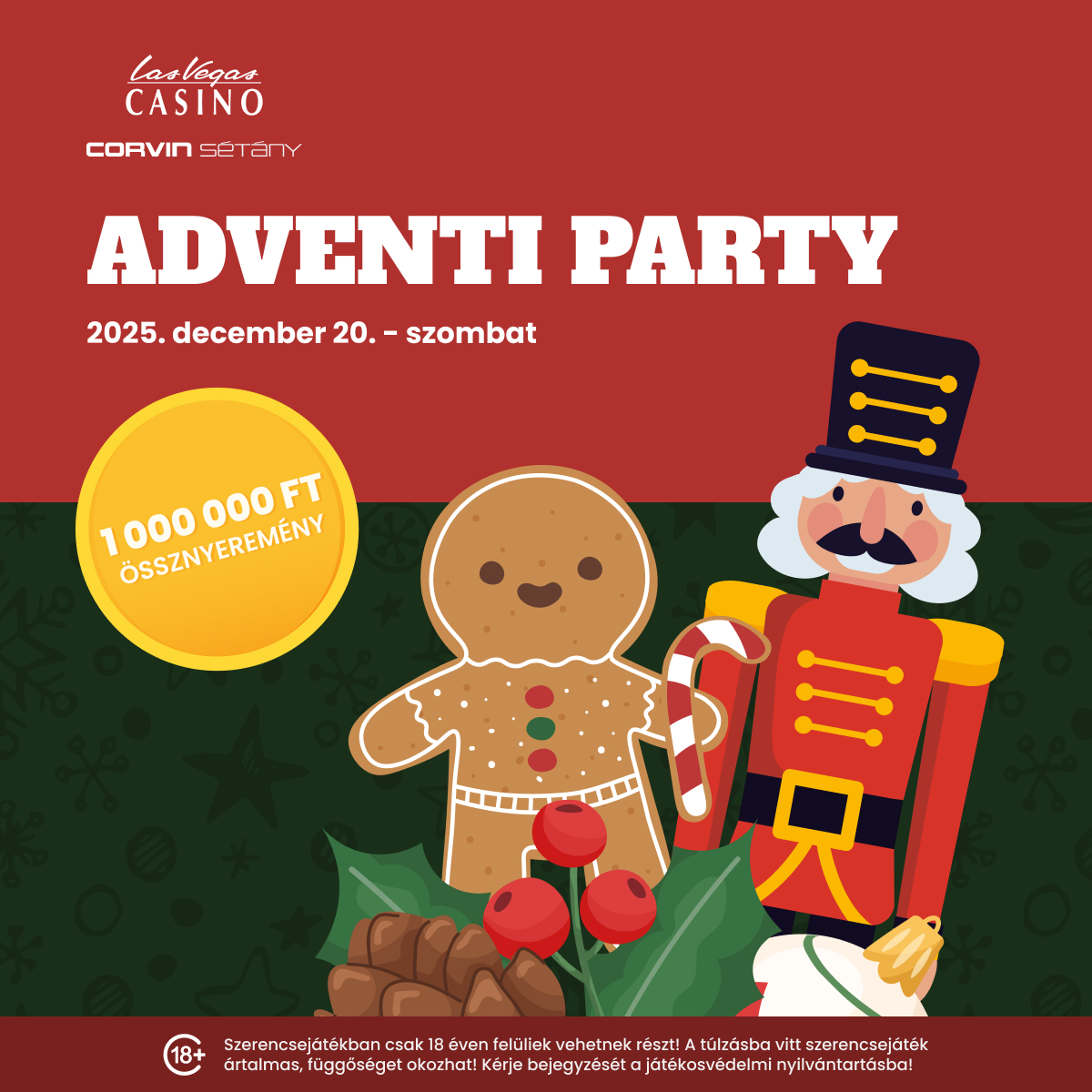 Adventi party kreatív: karácsonyi hangulat a Corvin kaszinóban