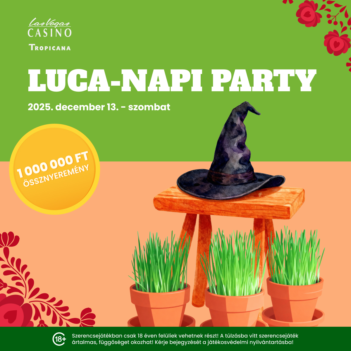 Luca Day creative: witch hat and Luca wheat