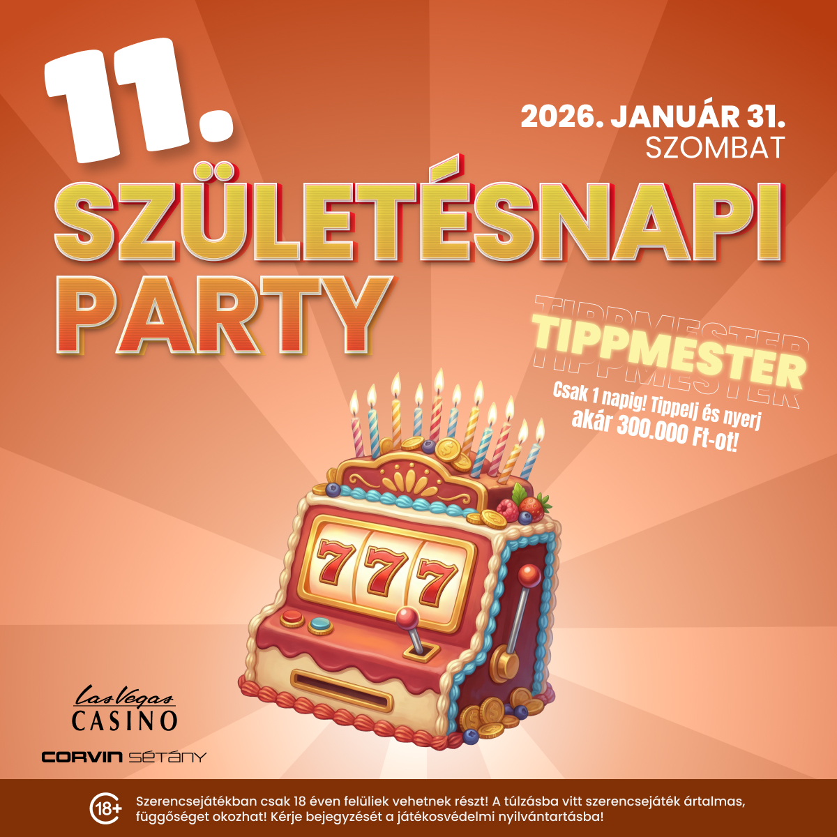 11. születésnapi party – Corvin