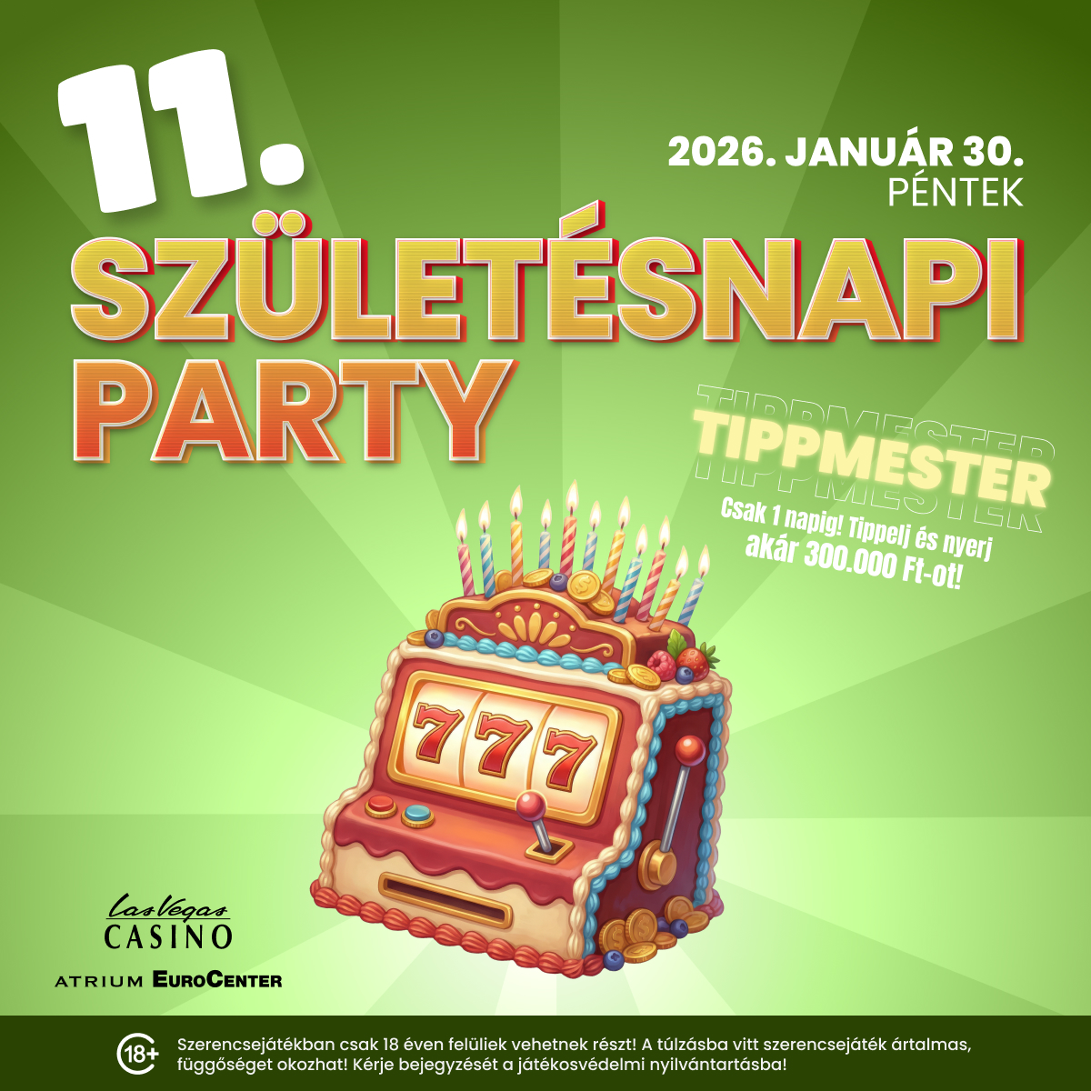 Casino Atlantis – 11. születésnapi party